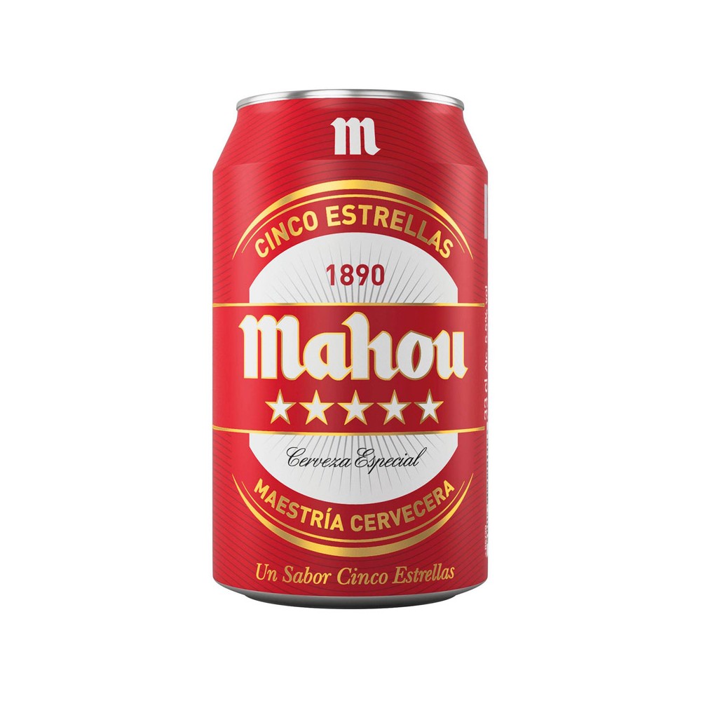 Cerveza Mahou 5 Estrellas (33 cl.)